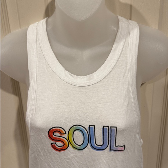 SOULCYCLE White Racerback Muscle Tank Top. Sz Small - Picture 3 of 7